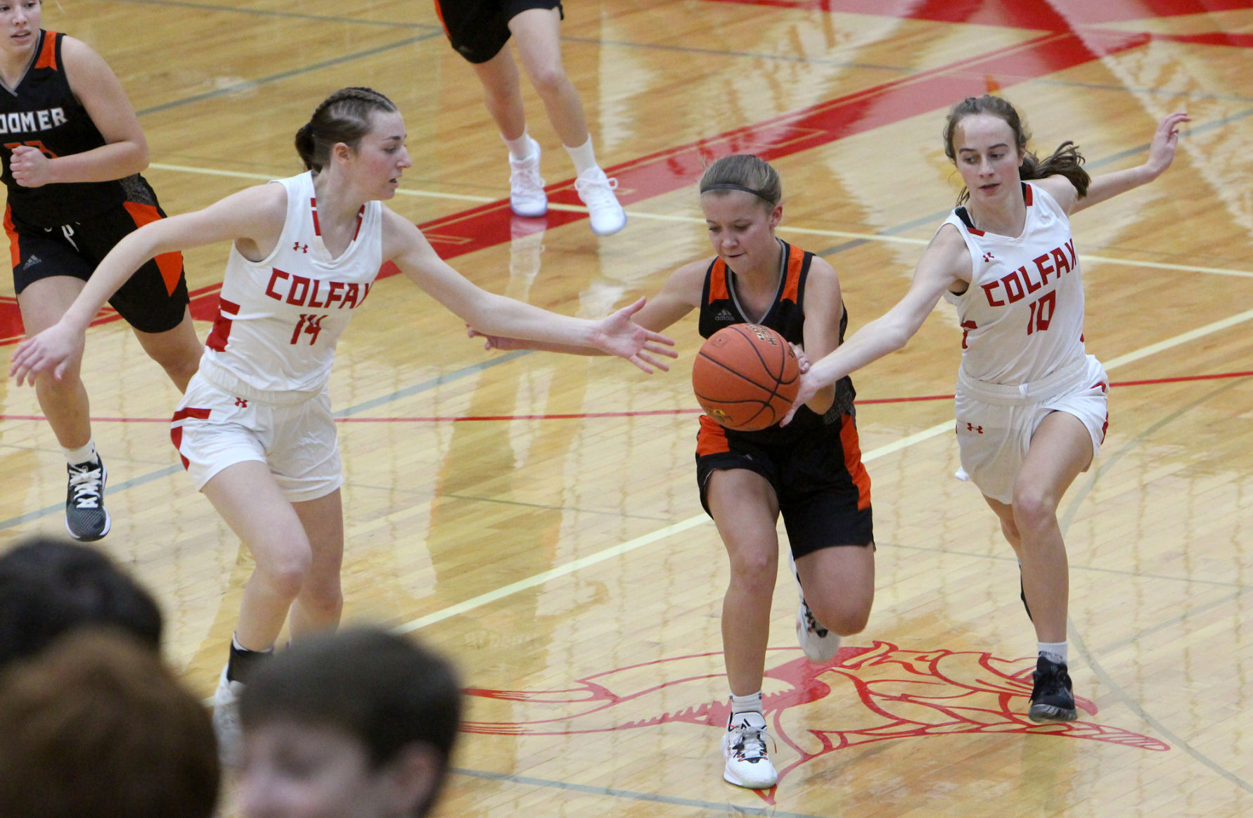 Bloomer girls basketball at Colfax 11-22-21